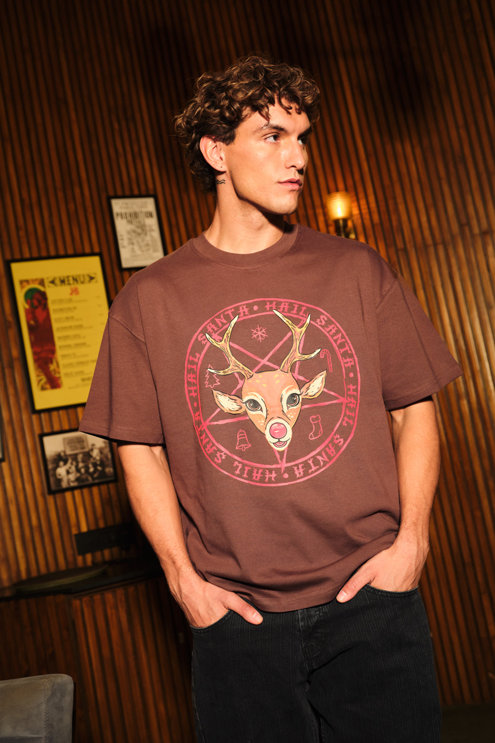 Hail Santa Oversized T-Shirt