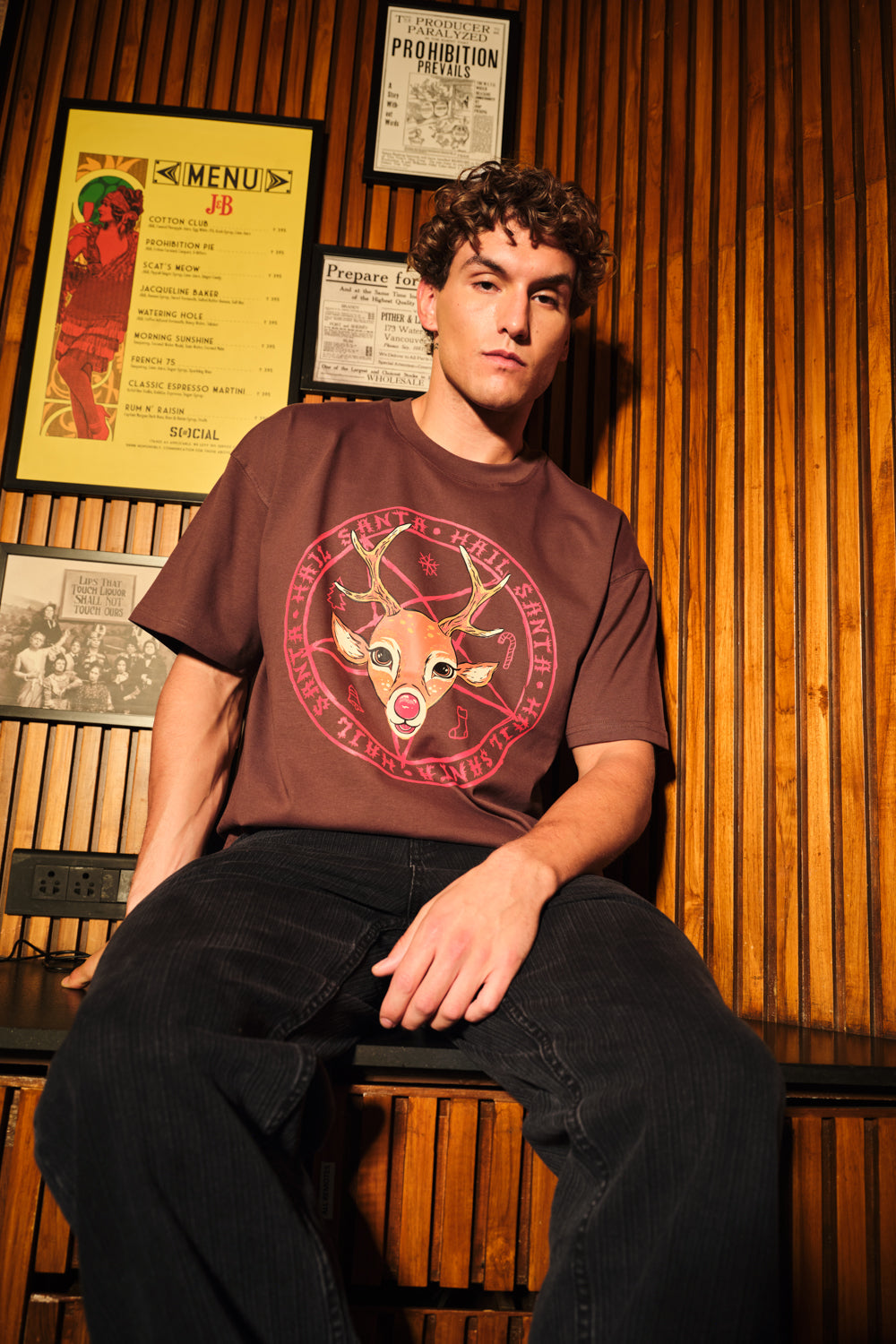 Hail Santa Oversized T-Shirt