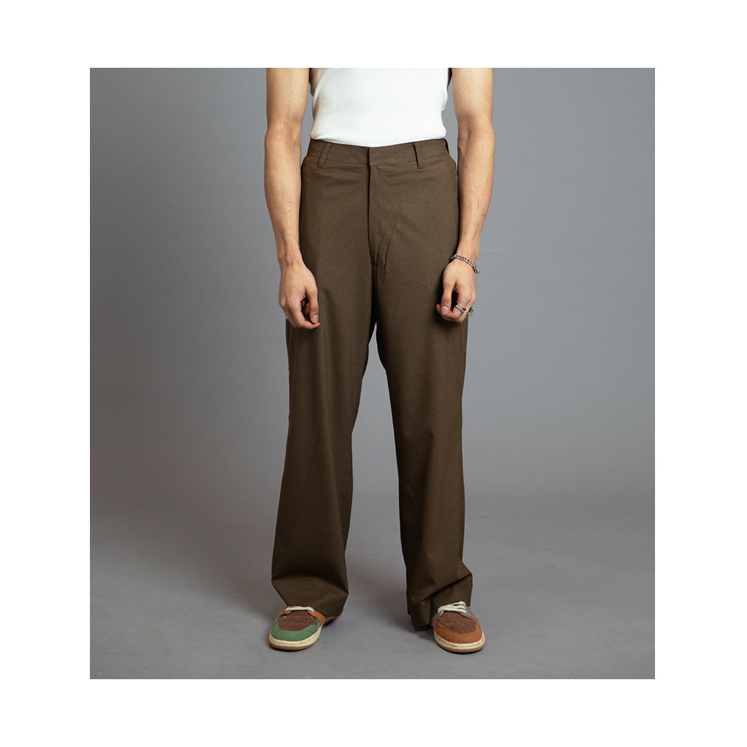 SuperHUEMN 'Sand' high waist pants (Brown)
