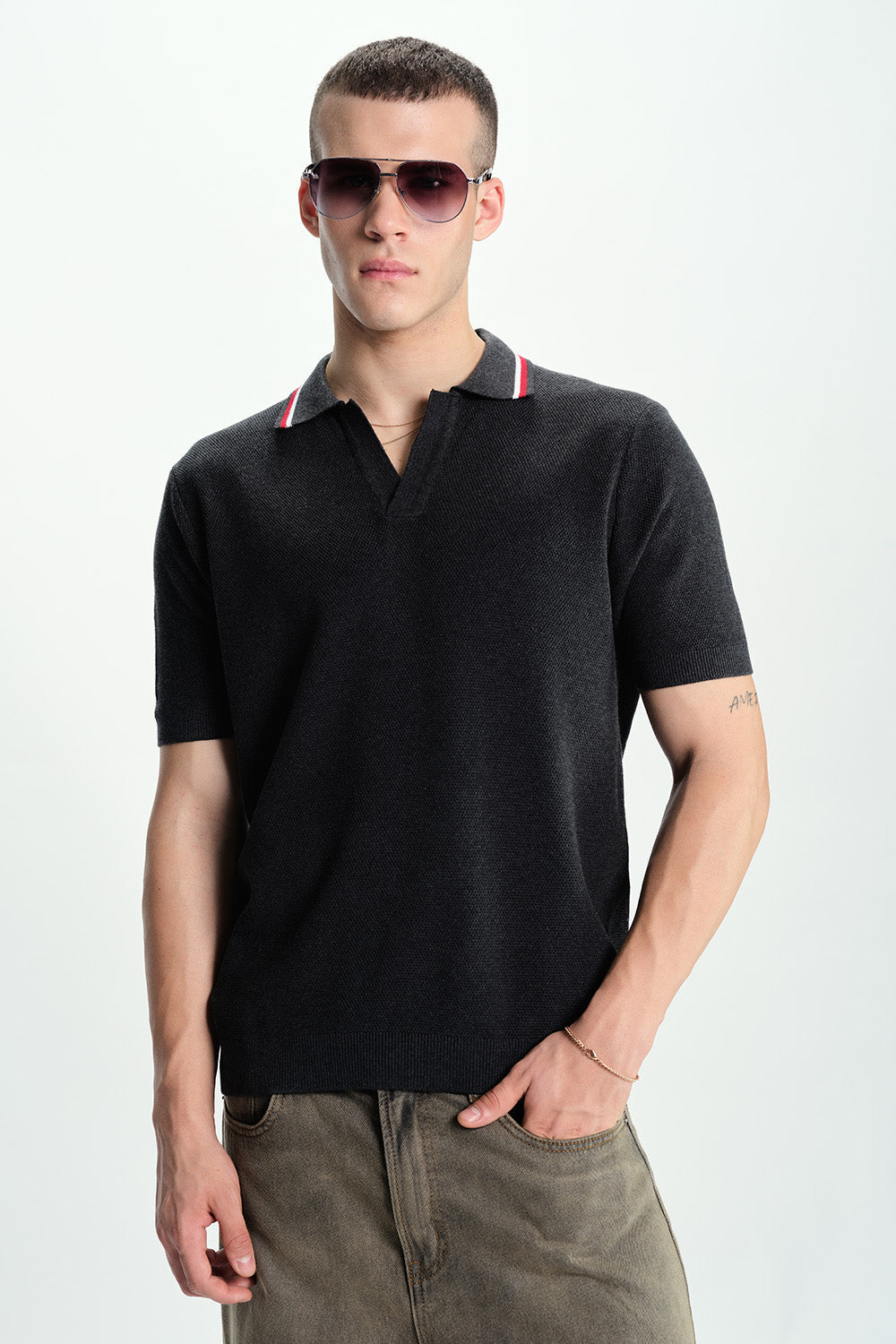 Blackout Knit Polo