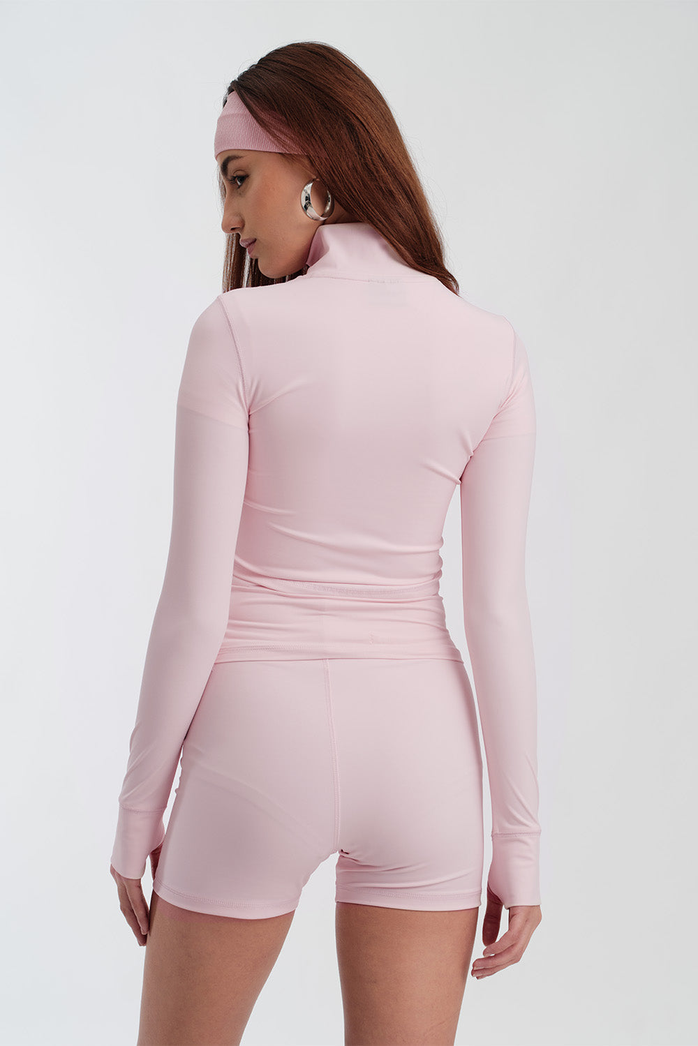 Blush Pink Defined Cropped Jacket