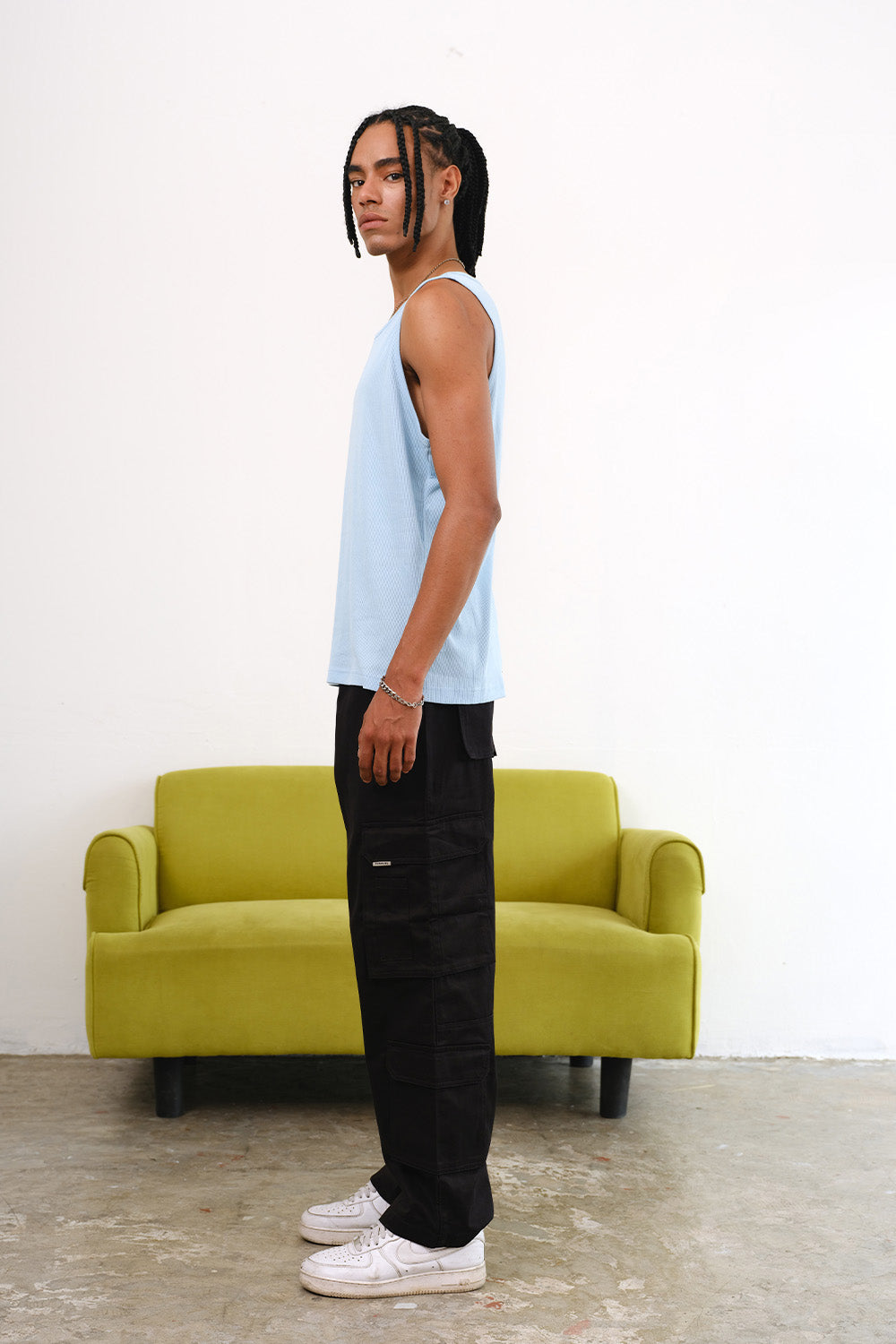 Black 10 Pockets Cargo Pants