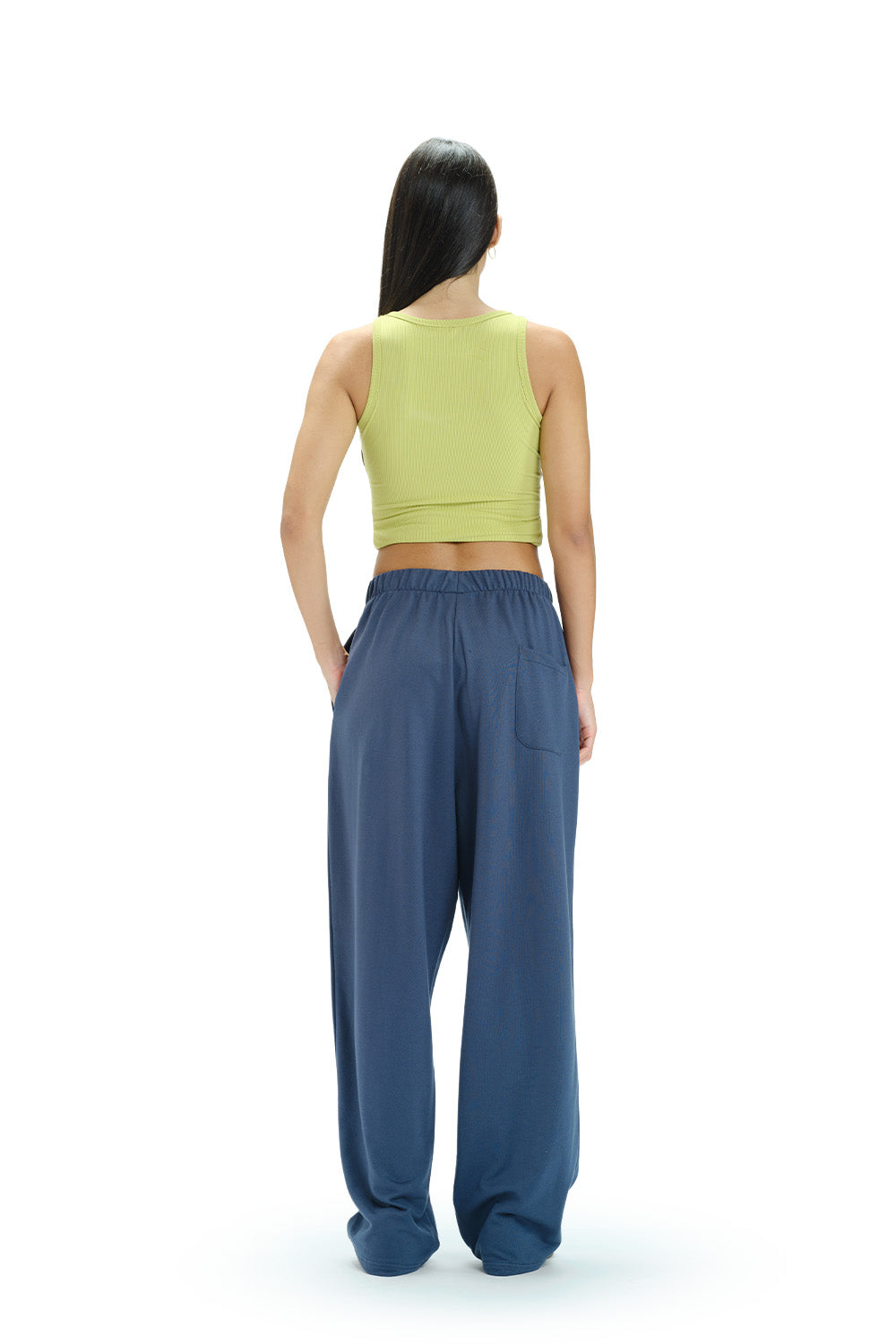 Blue Static Loose Fit Joggers