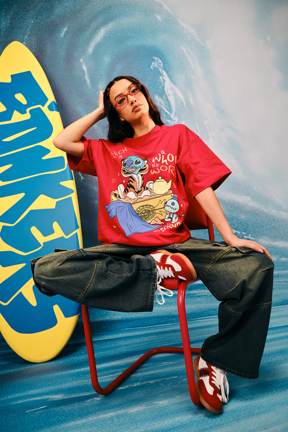 Stitch's Whole New World Oversized T-shirt