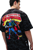 Action Out Of Comics Black Oversized T-shirt