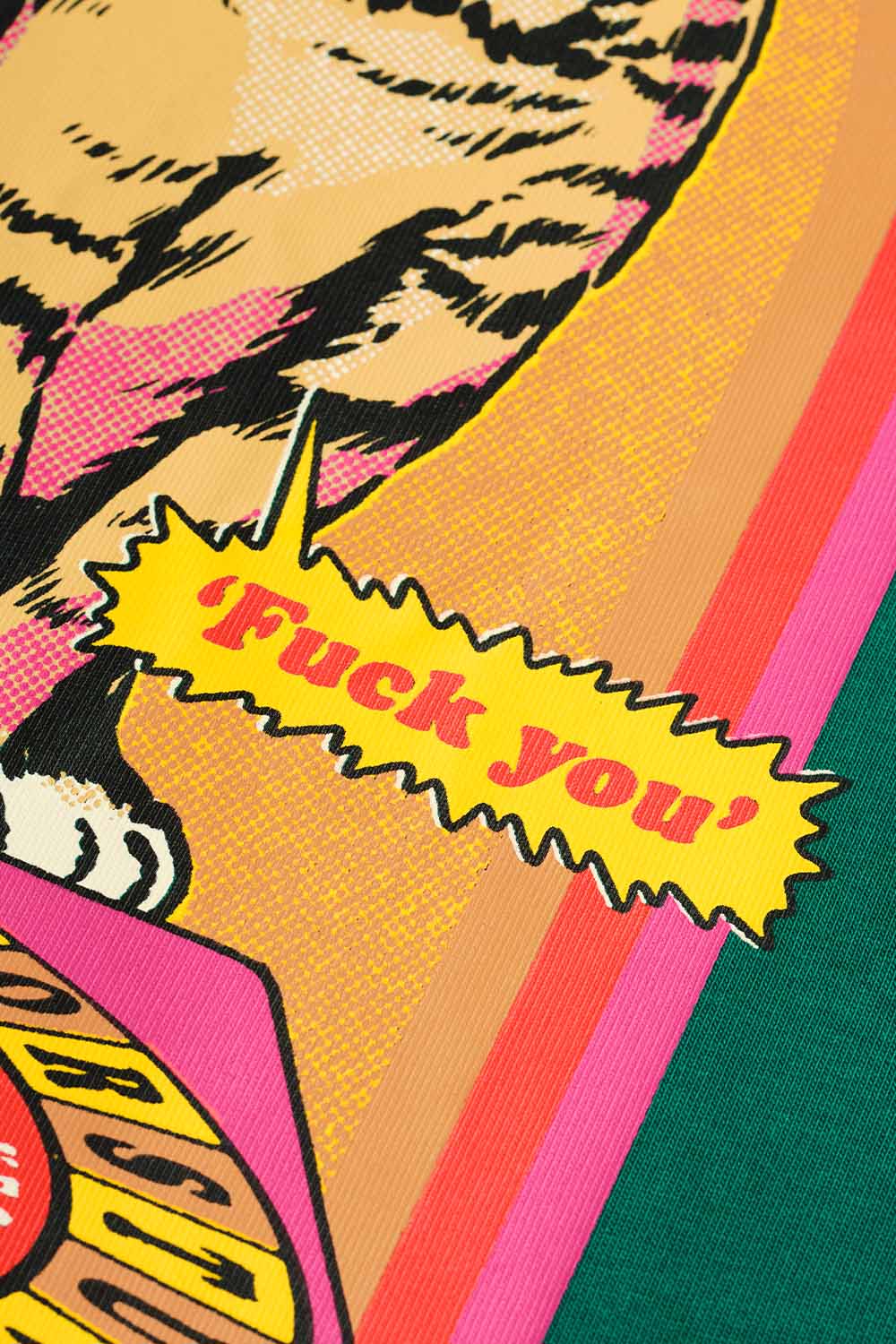 Talk To Your Cat Green Oversized T-Shirt