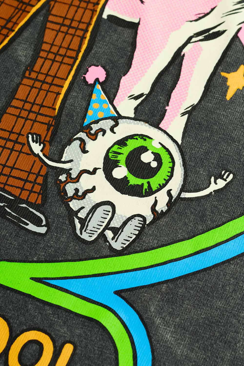 Imaginary Friends Faded Black Oversized T-Shirt