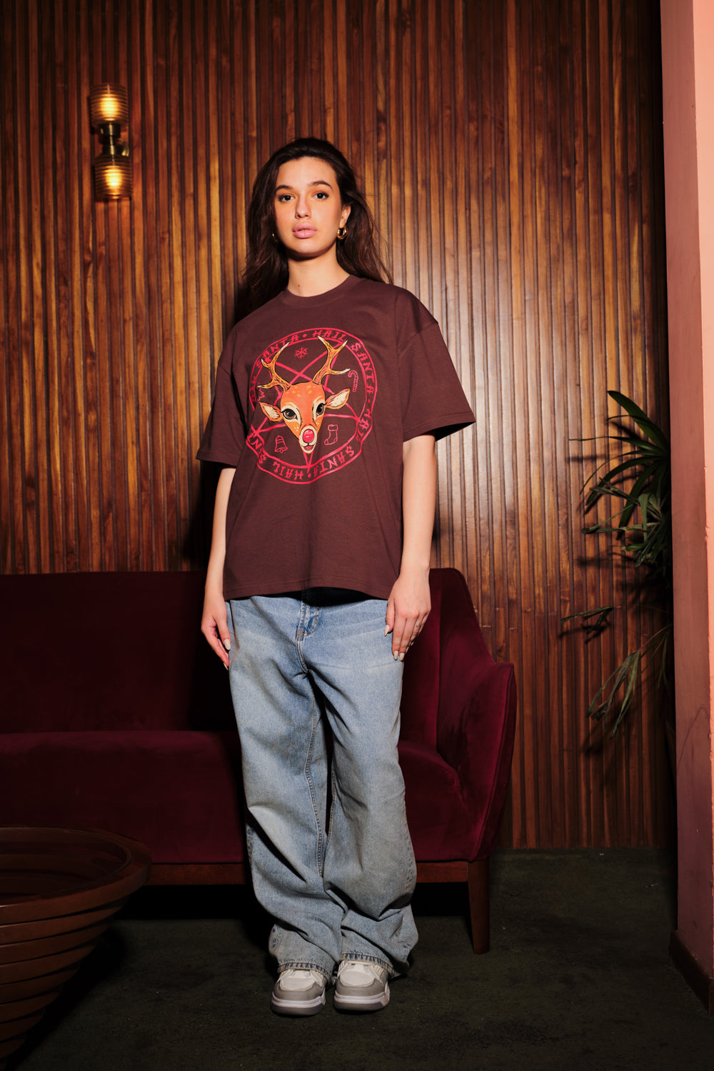 Hail Santa Oversized T-Shirt