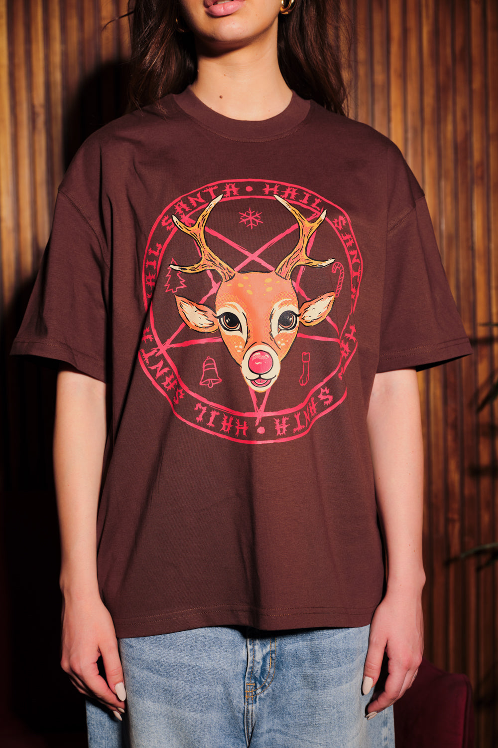 Hail Santa Oversized T-Shirt