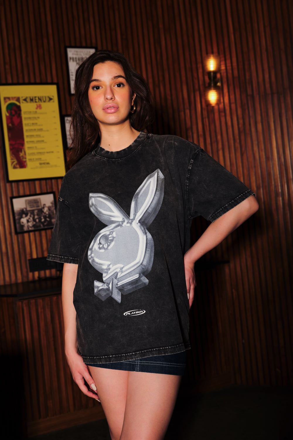 Metallic Rabbit Oversized T-shirt