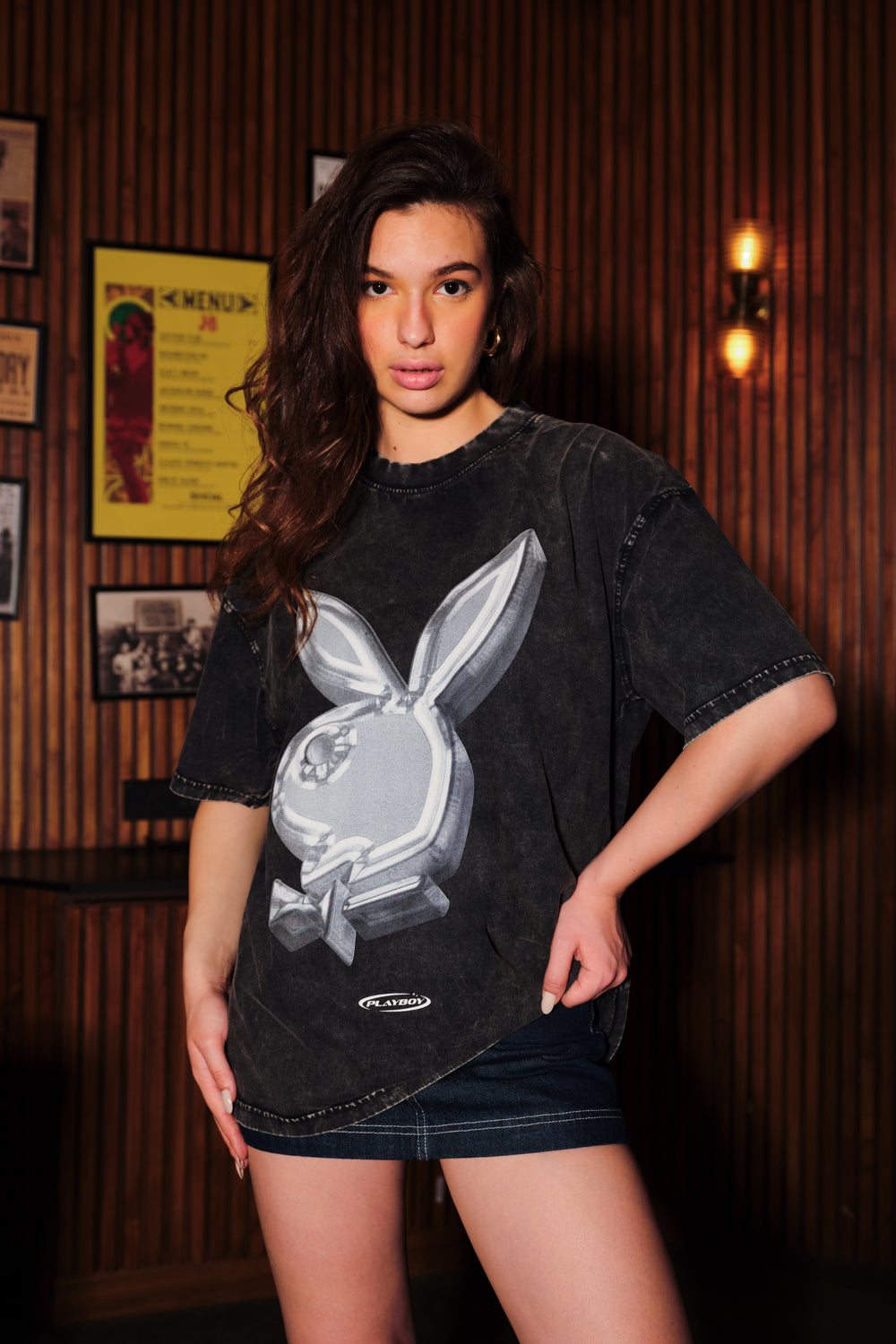 Metallic Rabbit Oversized T-shirt