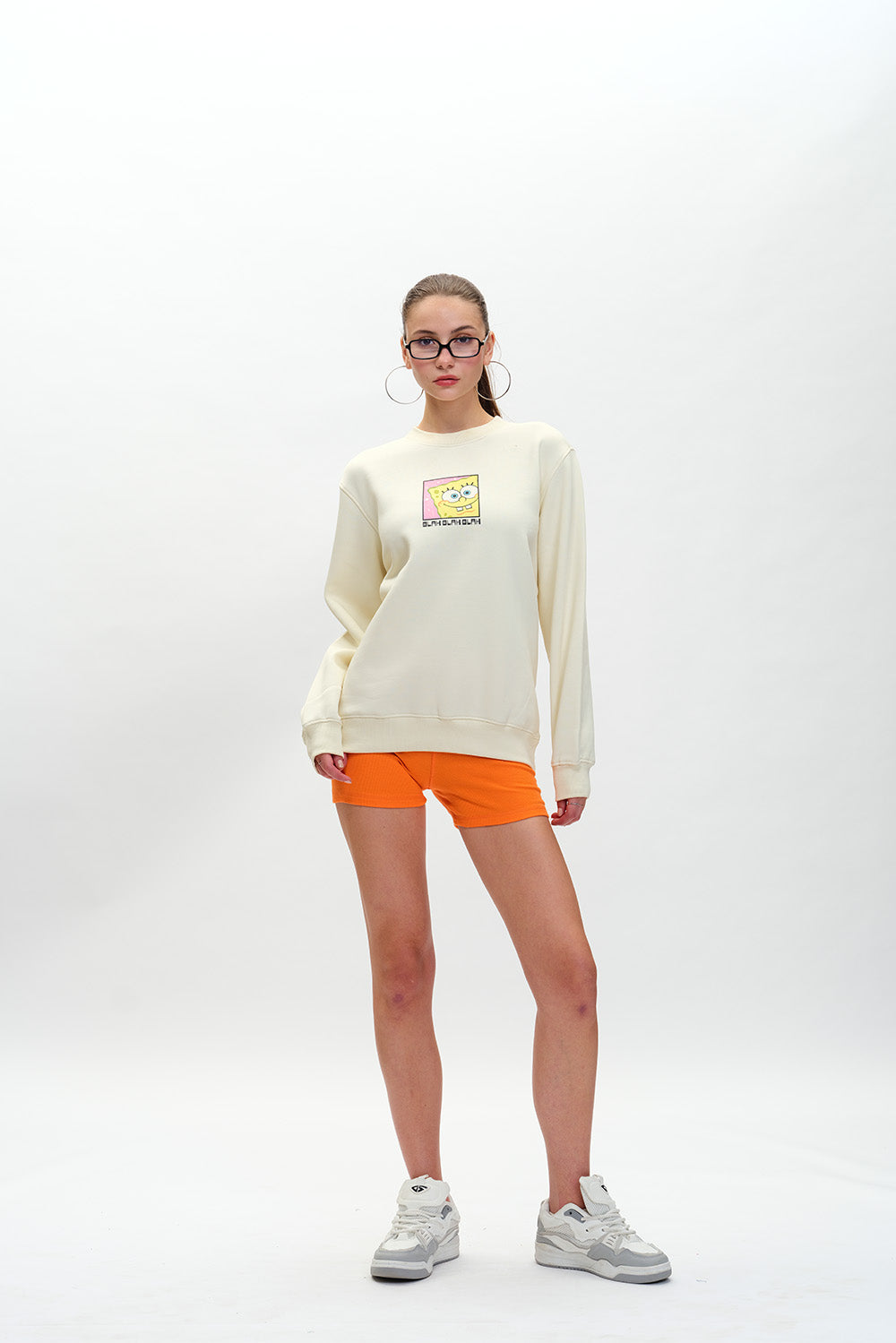 Off White SpongeBob Sweatshirt