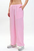 Pink High-Rise Pants
