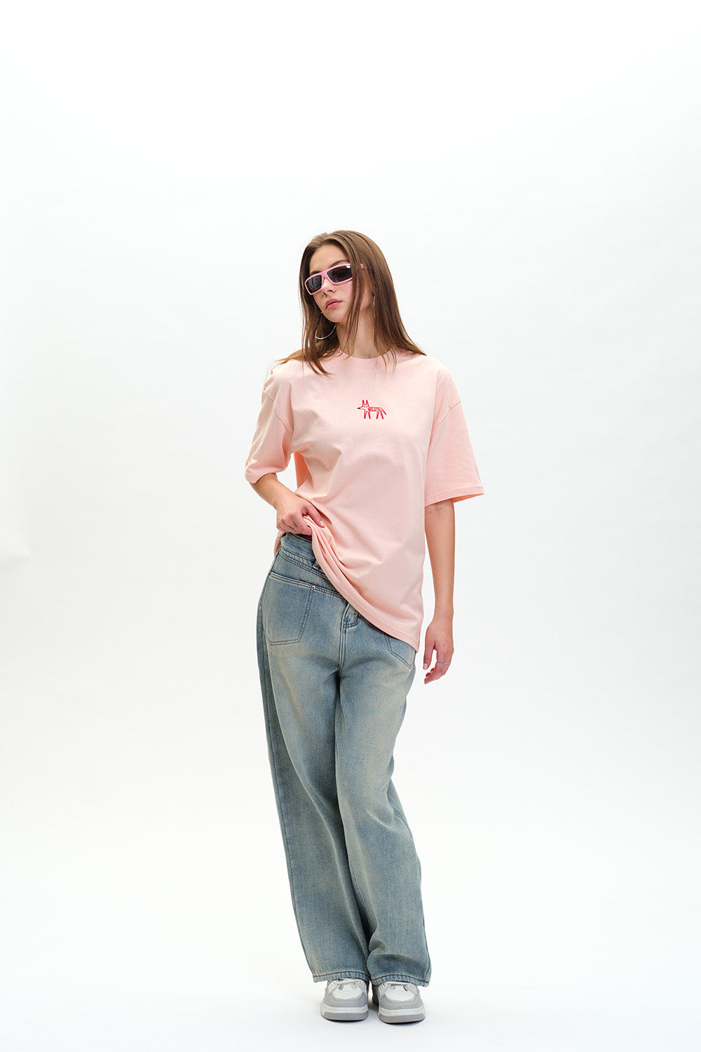 Wild-In Embroidered Premium Oversized T-shirt