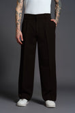 Black Loose Fit Tailored Trouser
