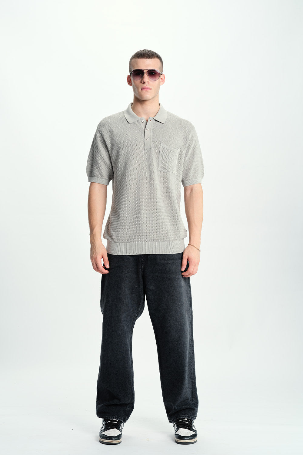 Silver Lining Knit Premium Polo