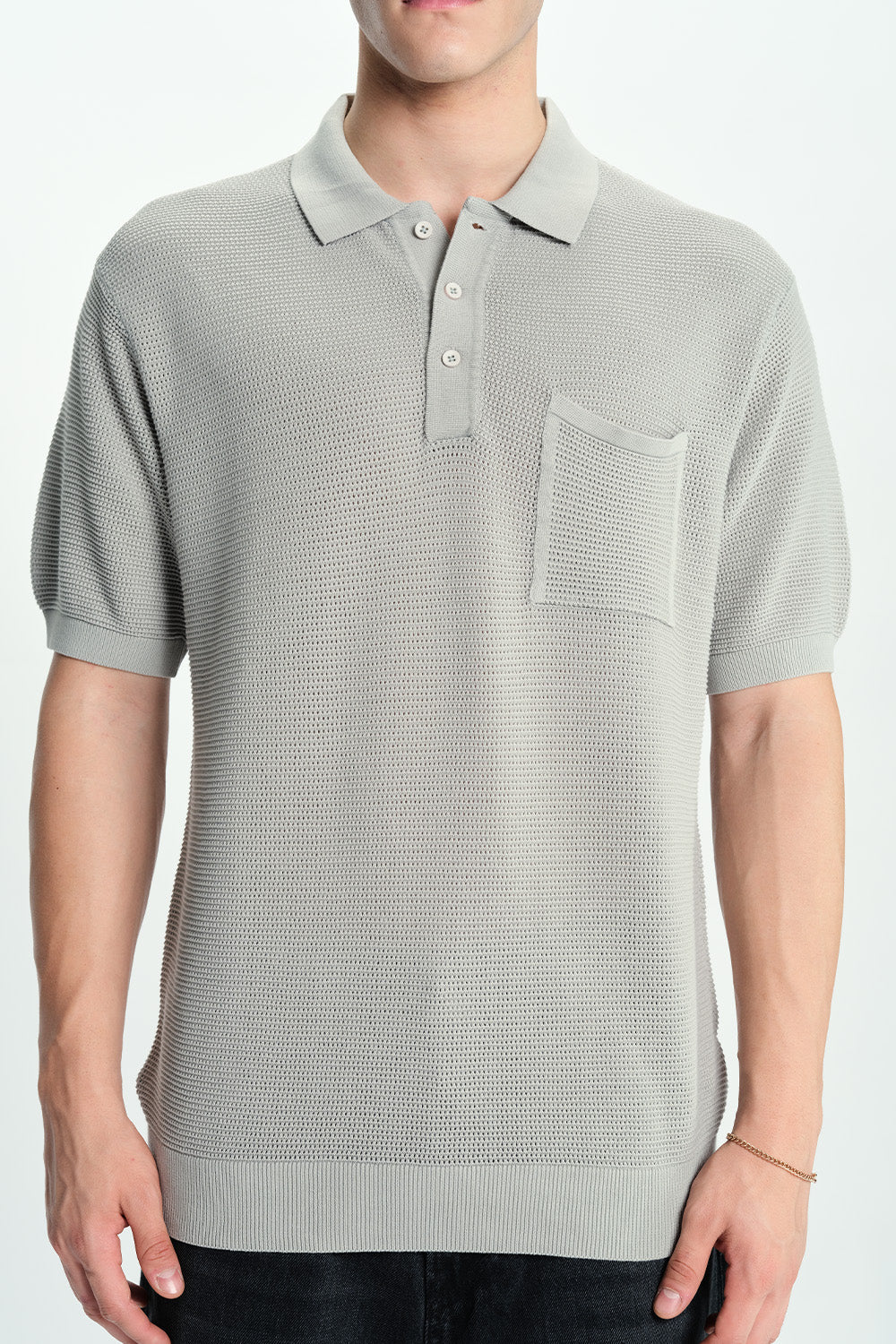 Silver Lining Knit Premium Polo
