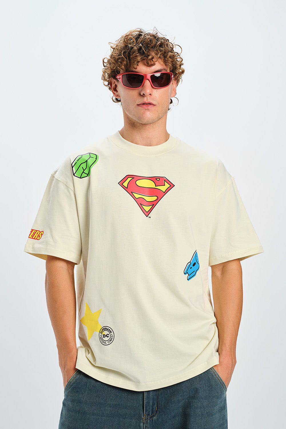 Superman Retro Comic Oversized T-shirt