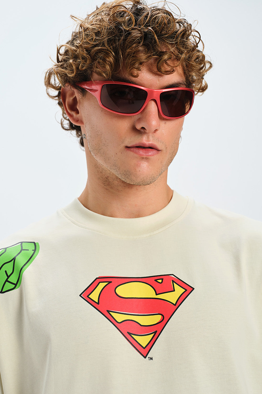 Superman Retro Comic Oversized T-shirt