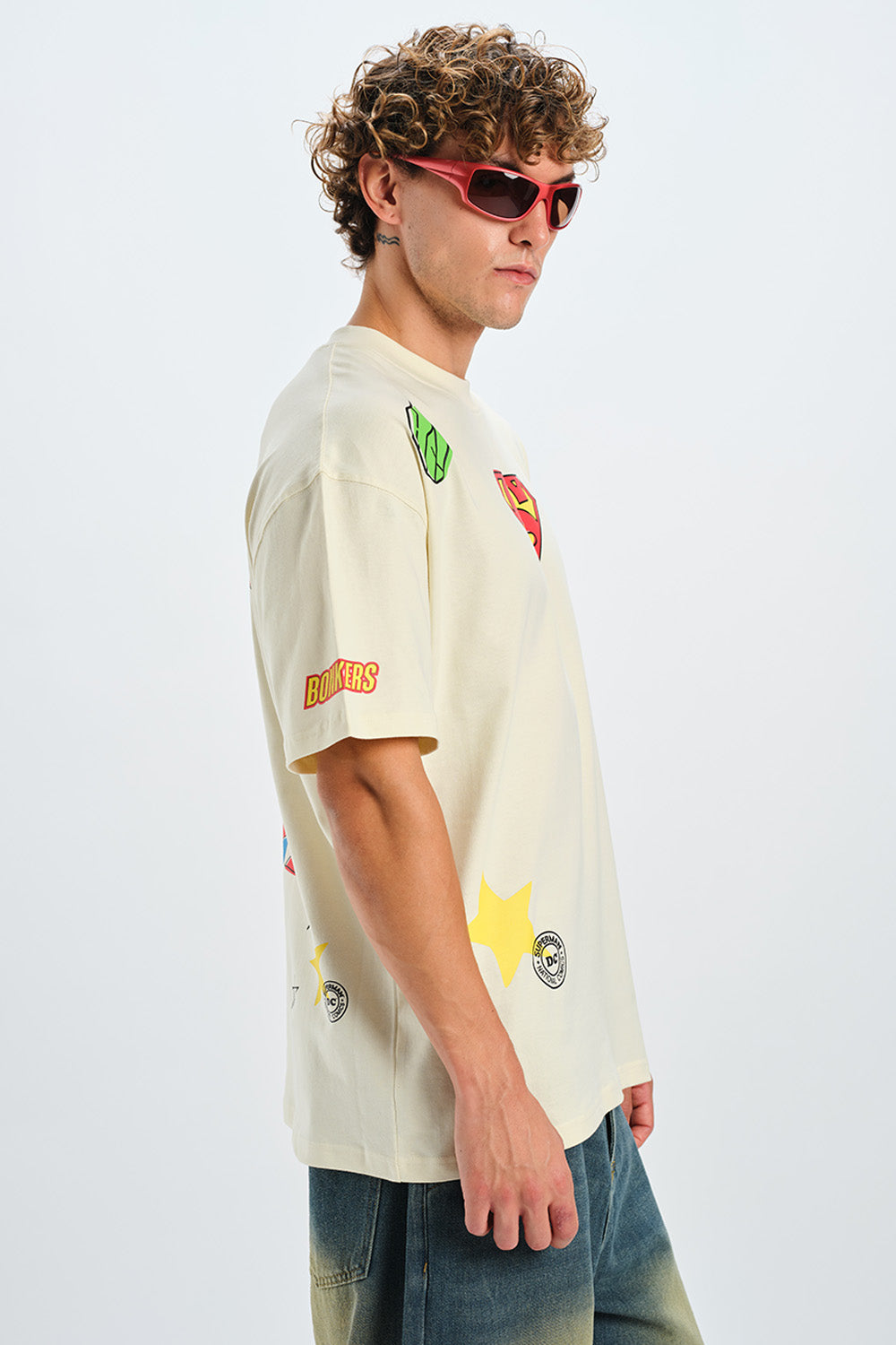 Superman Retro Comic Oversized T-shirt