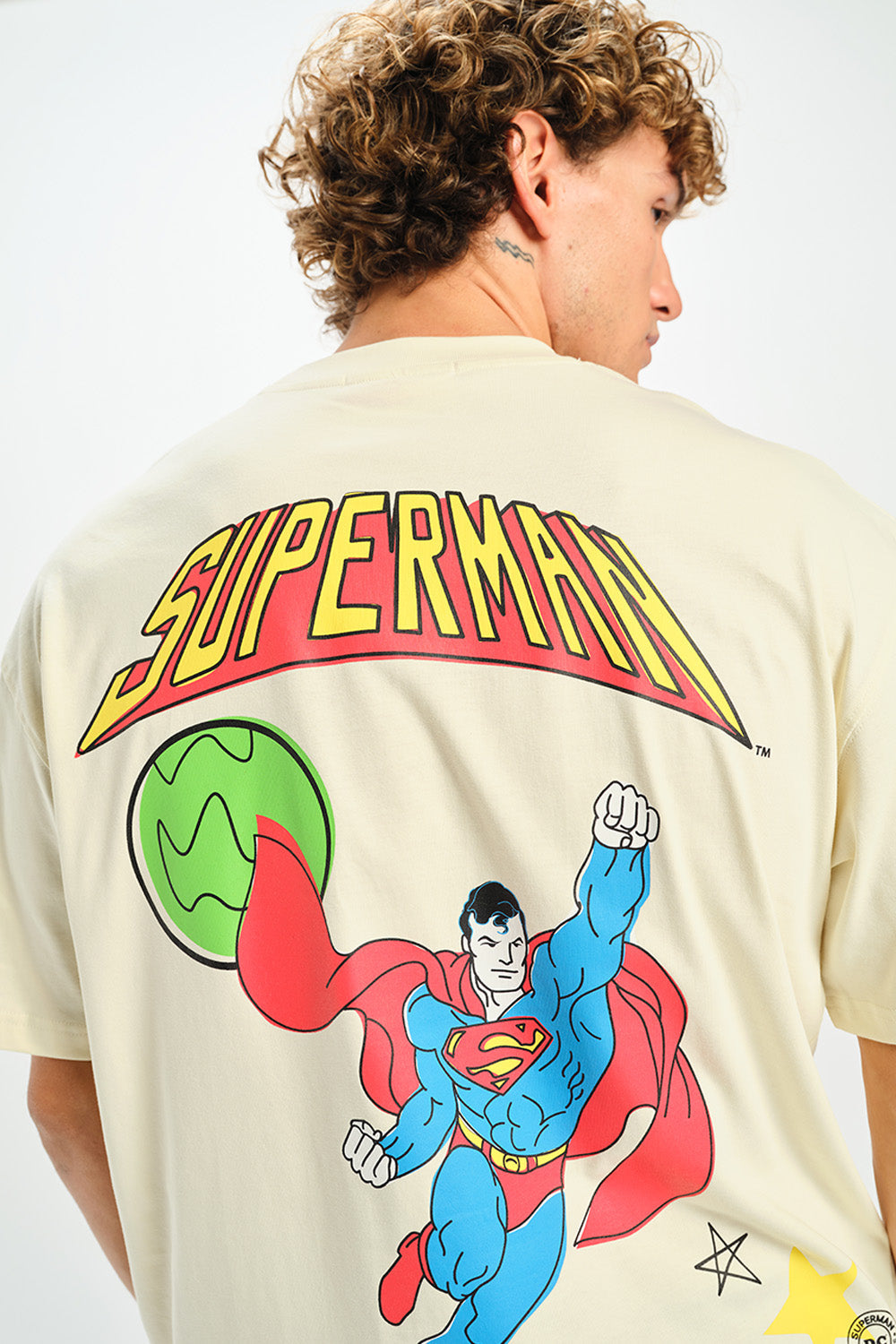 Superman Retro Comic Oversized T-shirt
