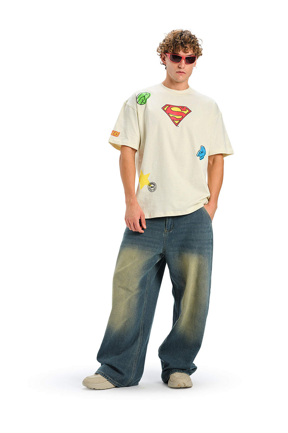 Superman Retro Comic Oversized T-shirt