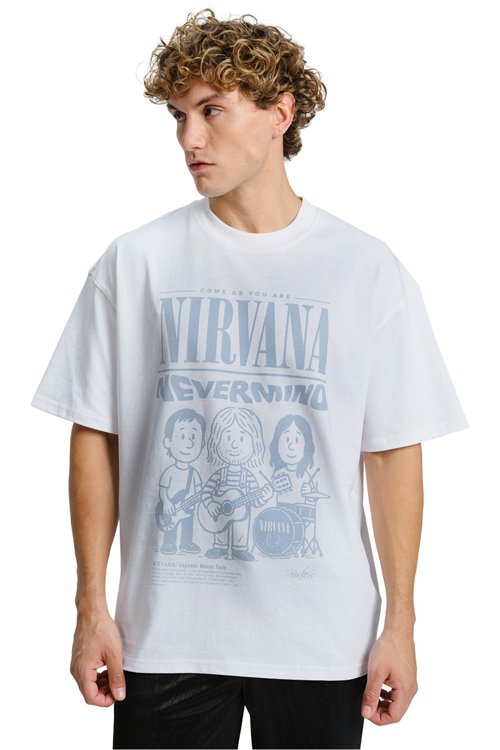 Come As You Are White Oversized T-shirt