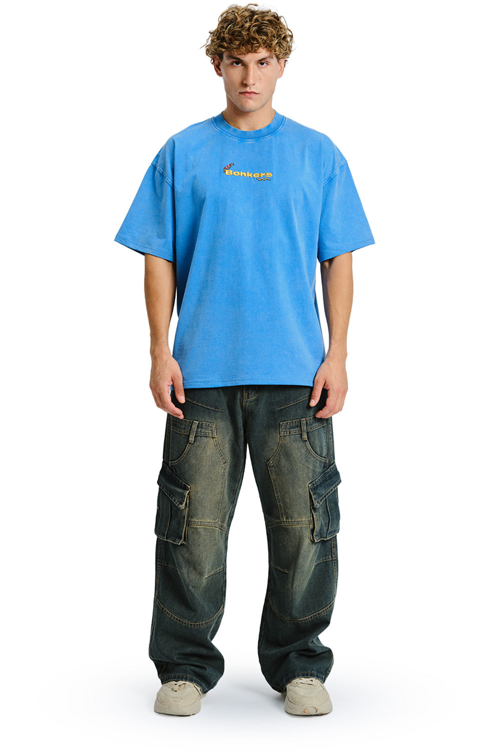 Homeboys Faded Blue Oversized T-shirt