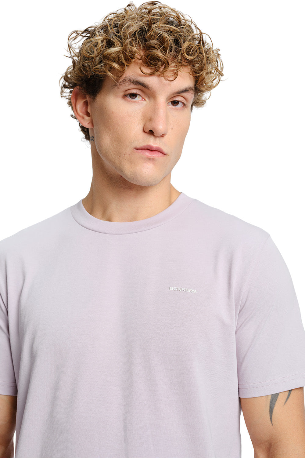Powder Lilac Supima Regular Fit T-shirt