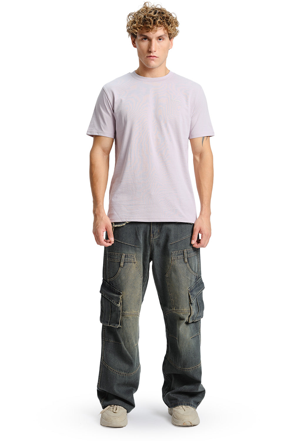 Powder Lilac Supima Regular Fit T-shirt