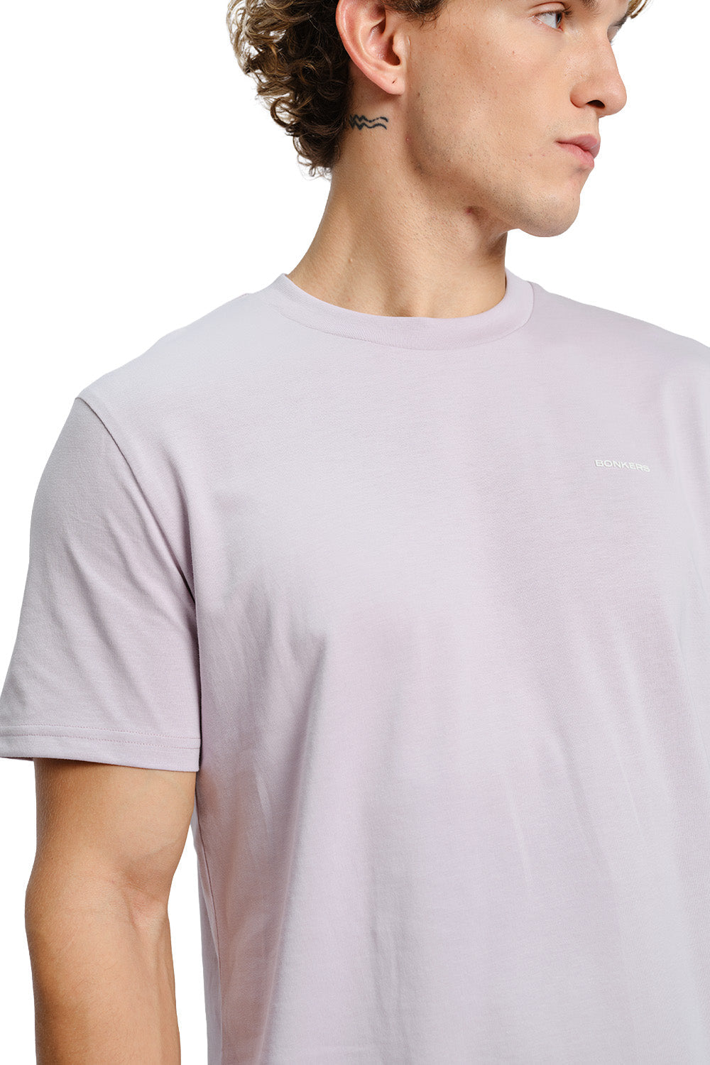 Powder Lilac Supima Regular Fit T-shirt