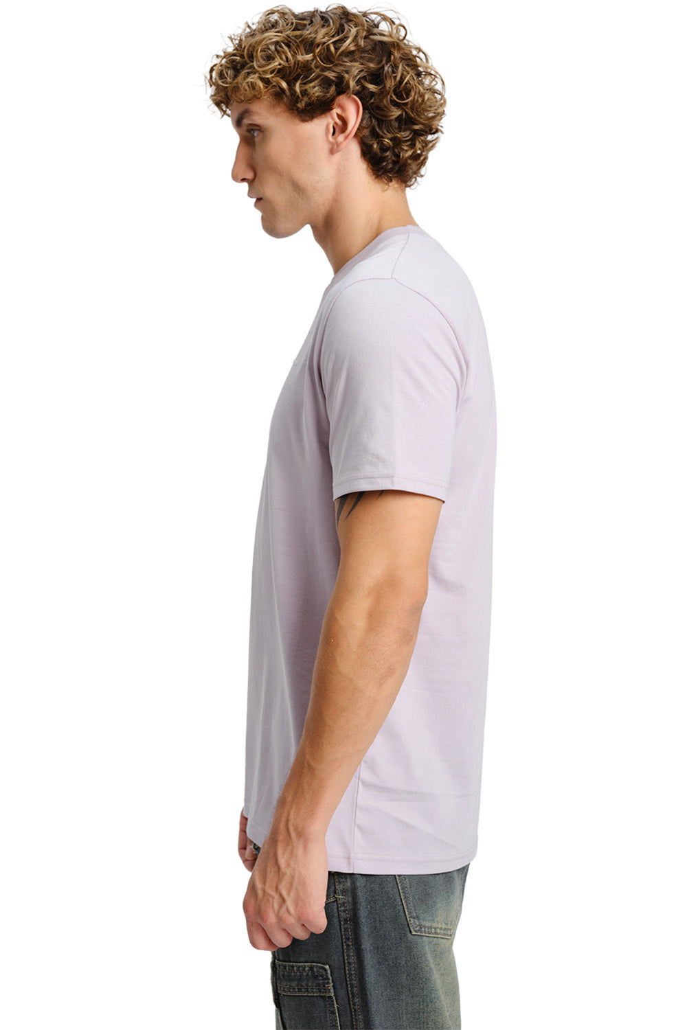 Powder Lilac Supima Regular Fit T-shirt