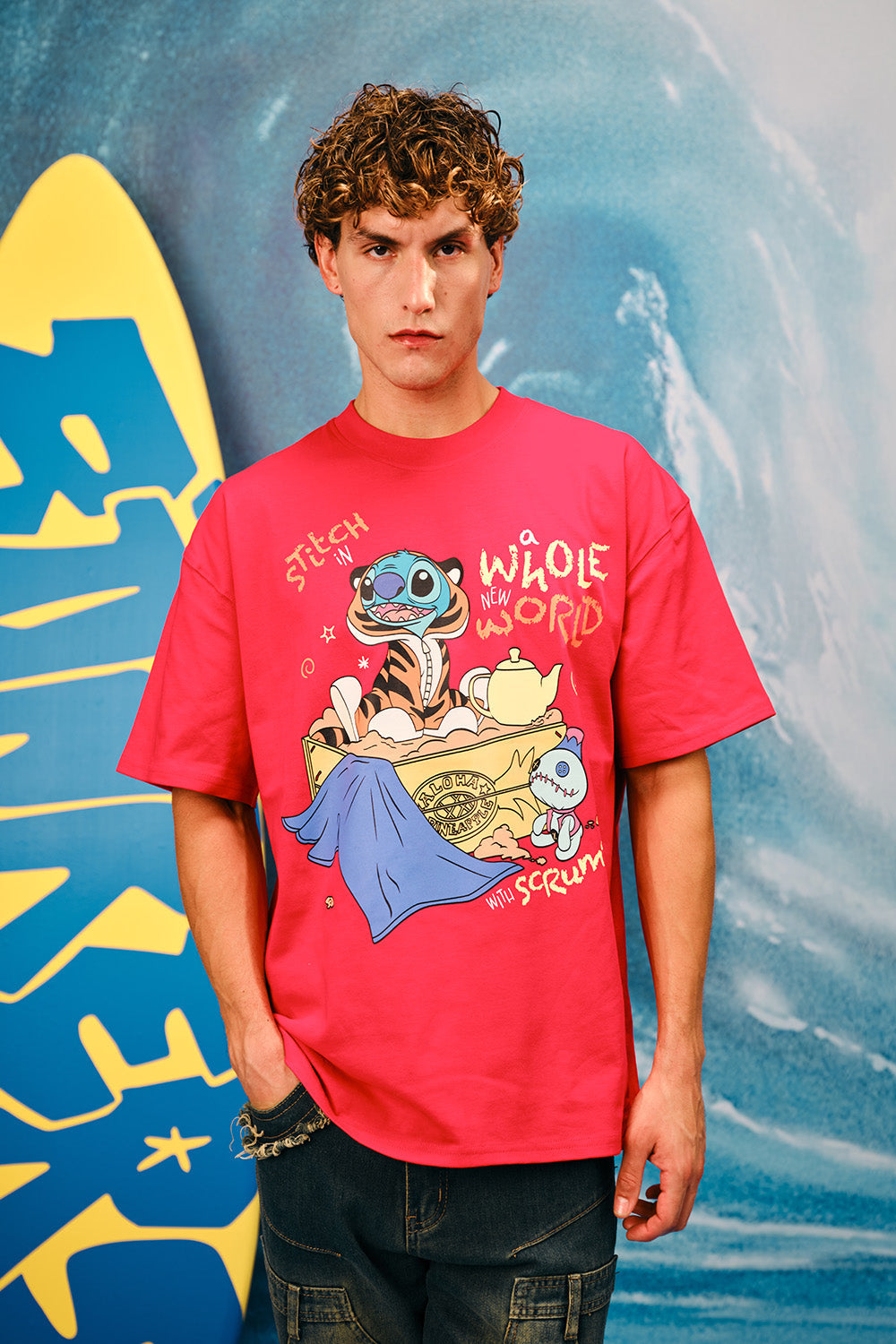 Stitch's Whole New World Oversized T-shirt