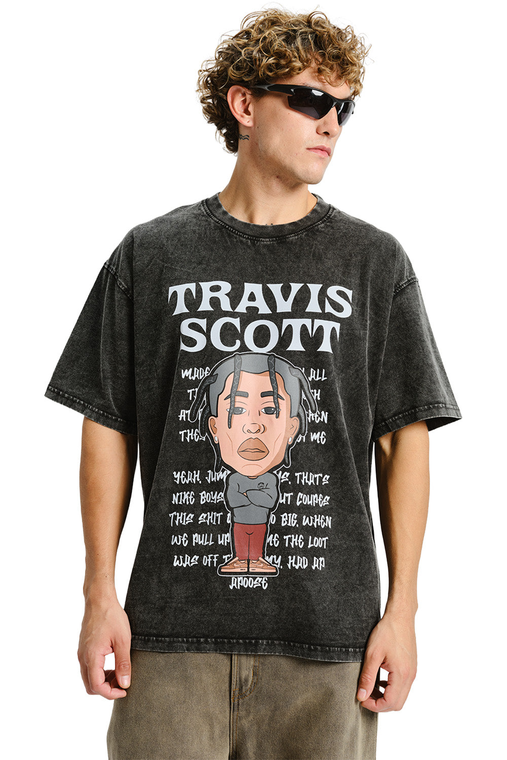 Travis Scott Faded Oversized T-shirt