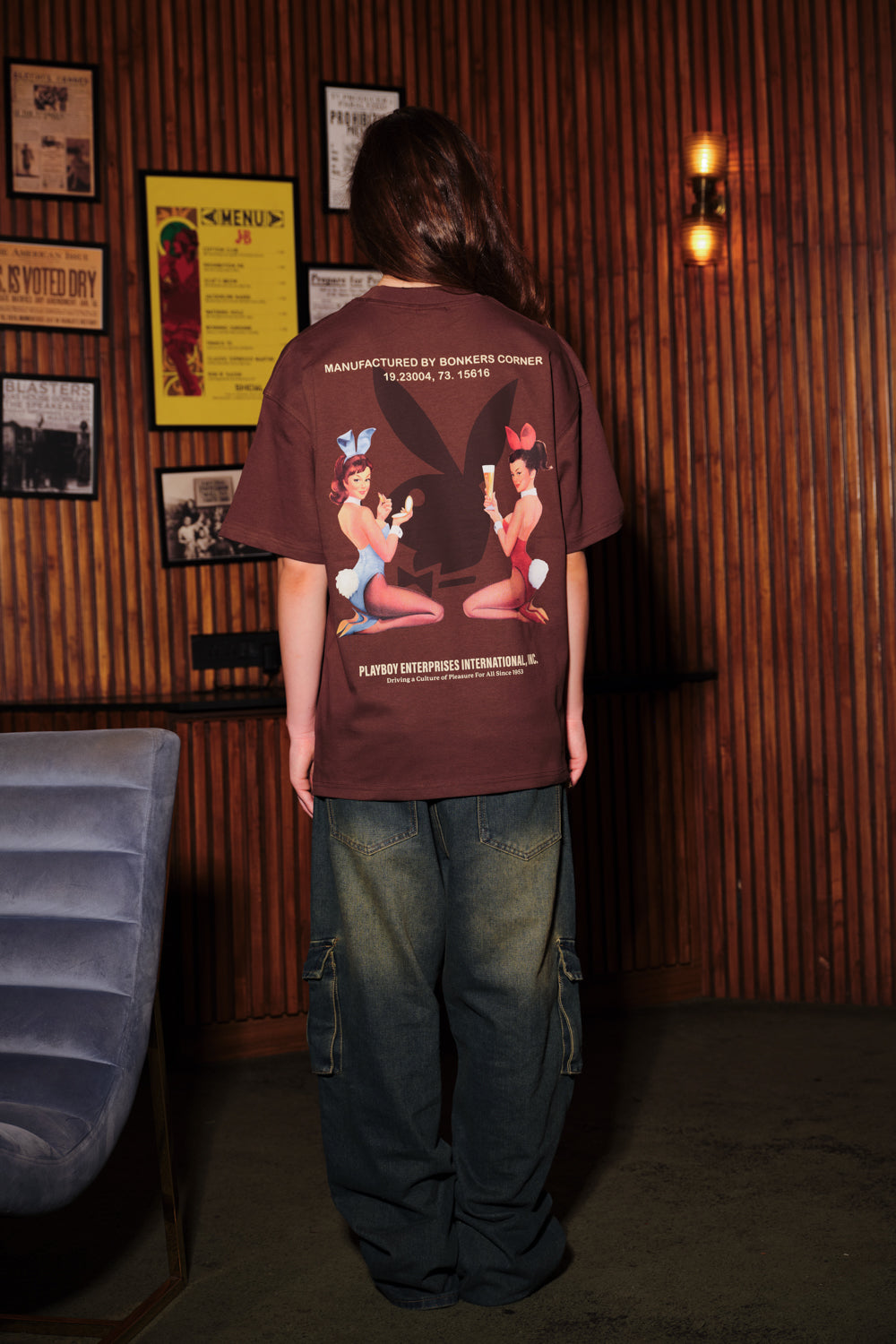 Playboy Enterprises Oversized T-shirt