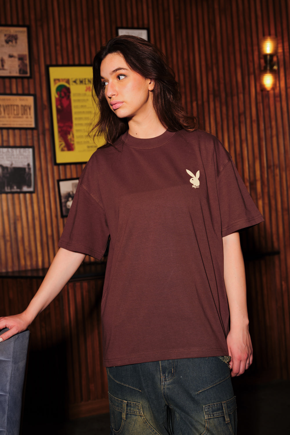 Playboy Enterprises Oversized T-shirt