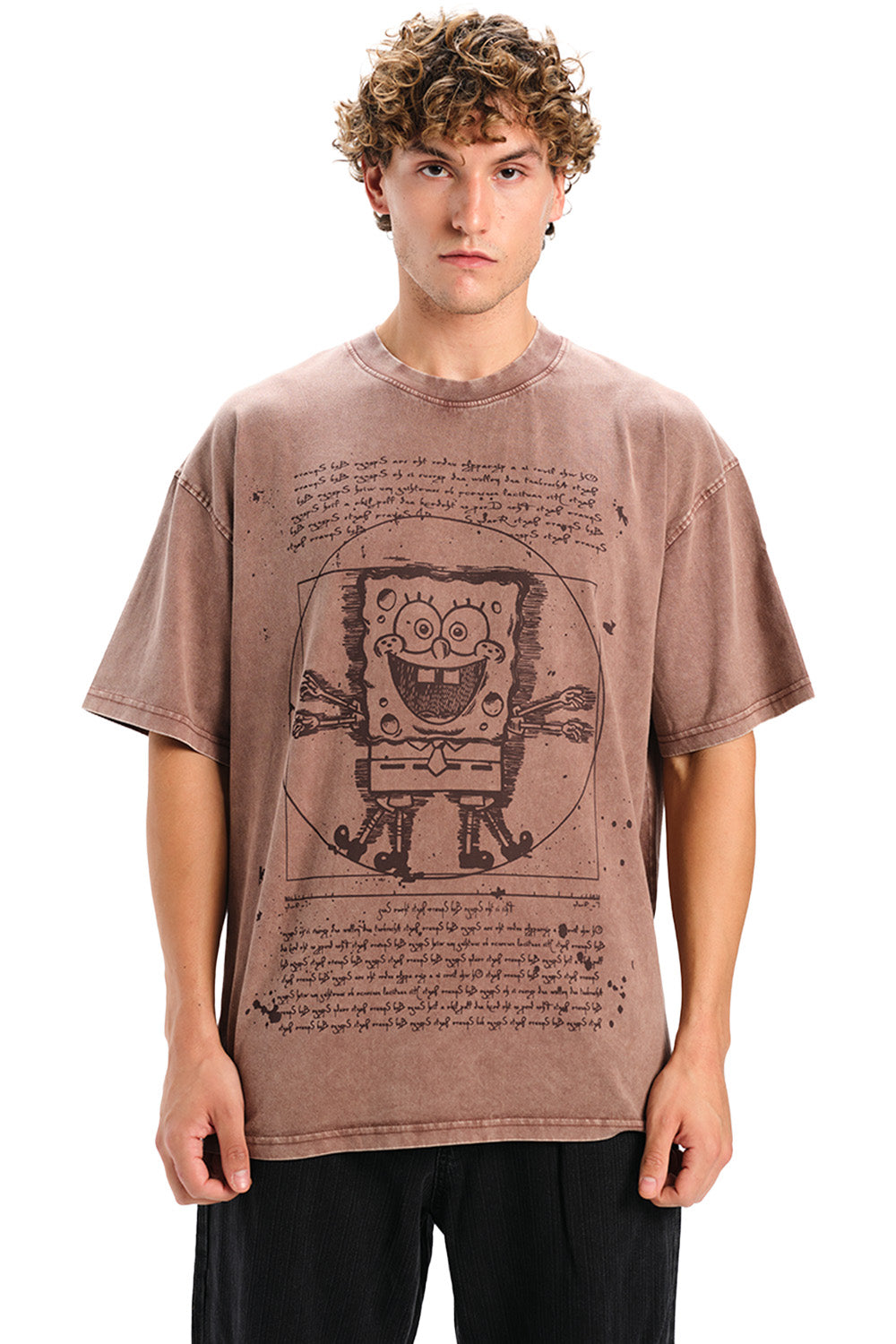 Dusty Brown SpongeBob T-shirt