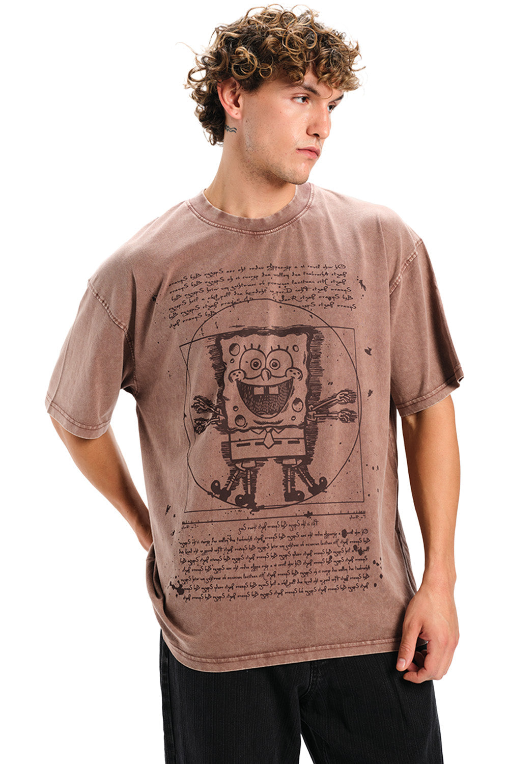 Dusty Brown SpongeBob T-shirt