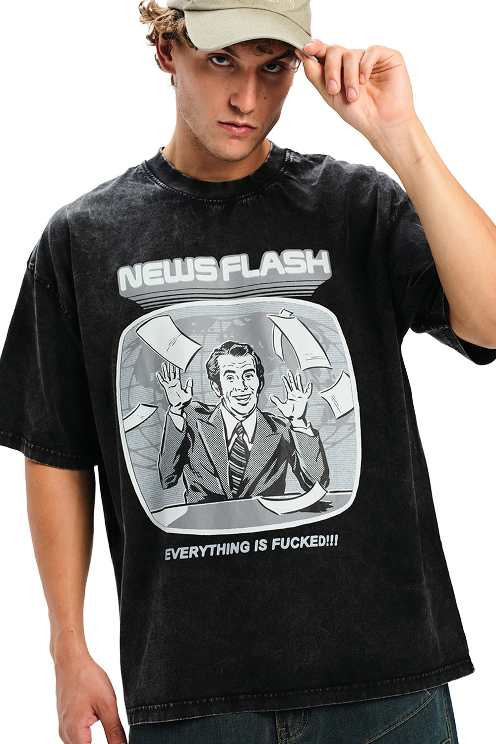 News Flash Oversized T-Shirt