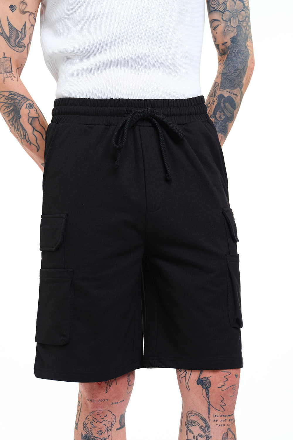 Signature 4 Pocket Black Utility Shorts