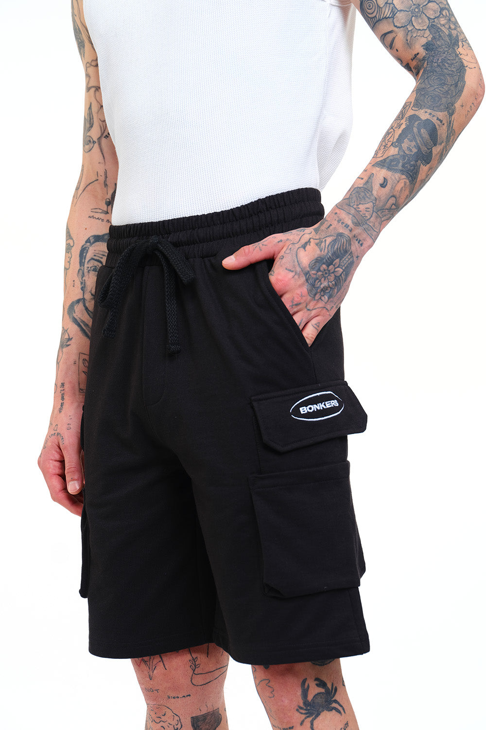 Signature 4 Pocket Black Utility Shorts