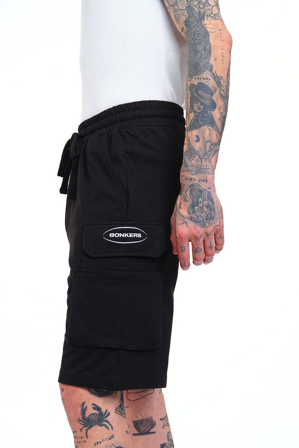 Signature 4 Pocket Black Utility Shorts