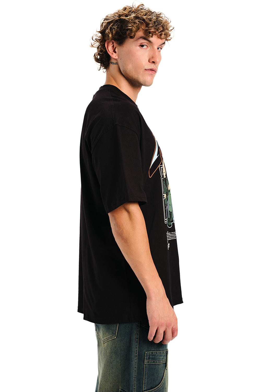 Metallica Black Golden Chaos Oversized T-shirt