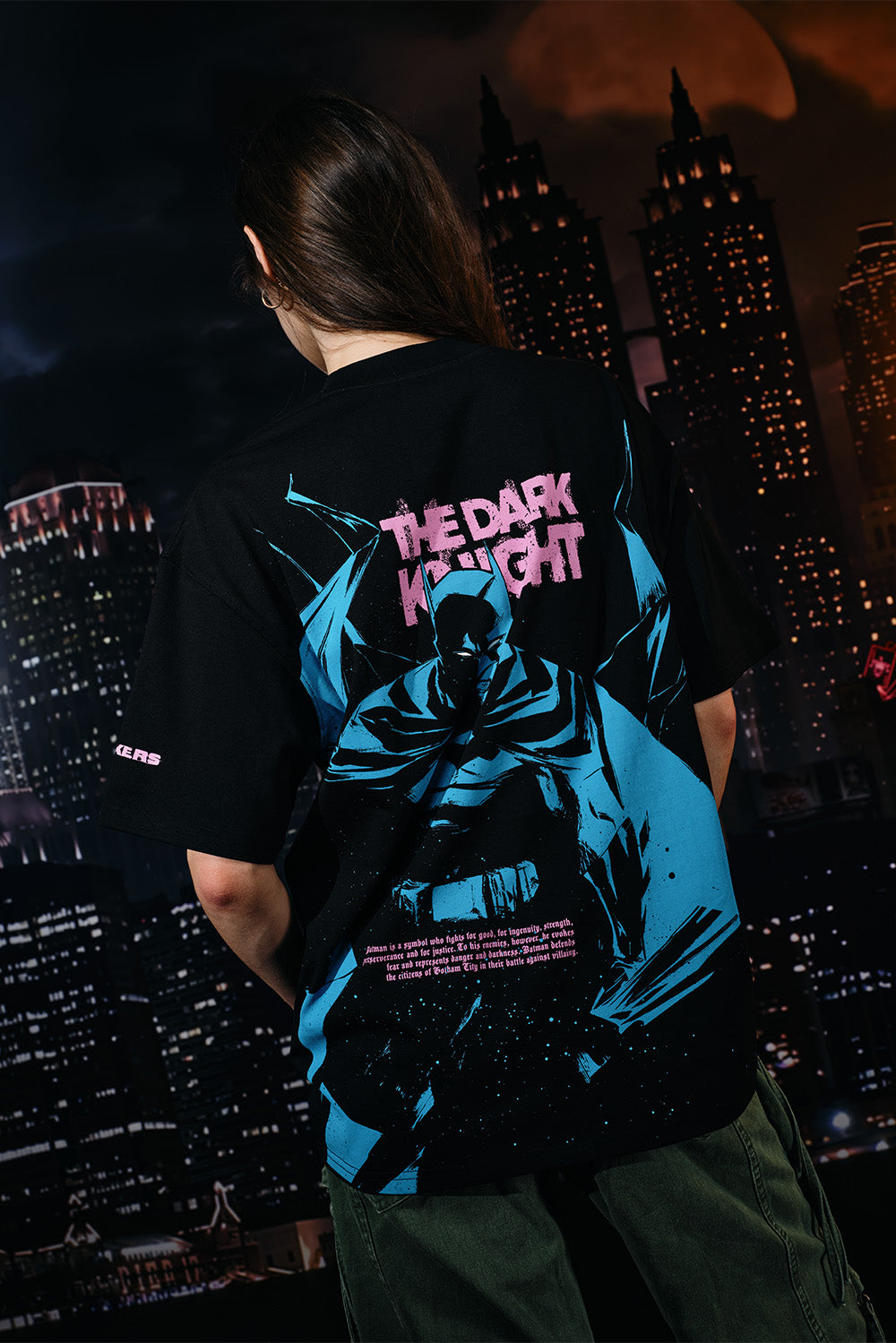 Bat In Dark Oversized T-shirt