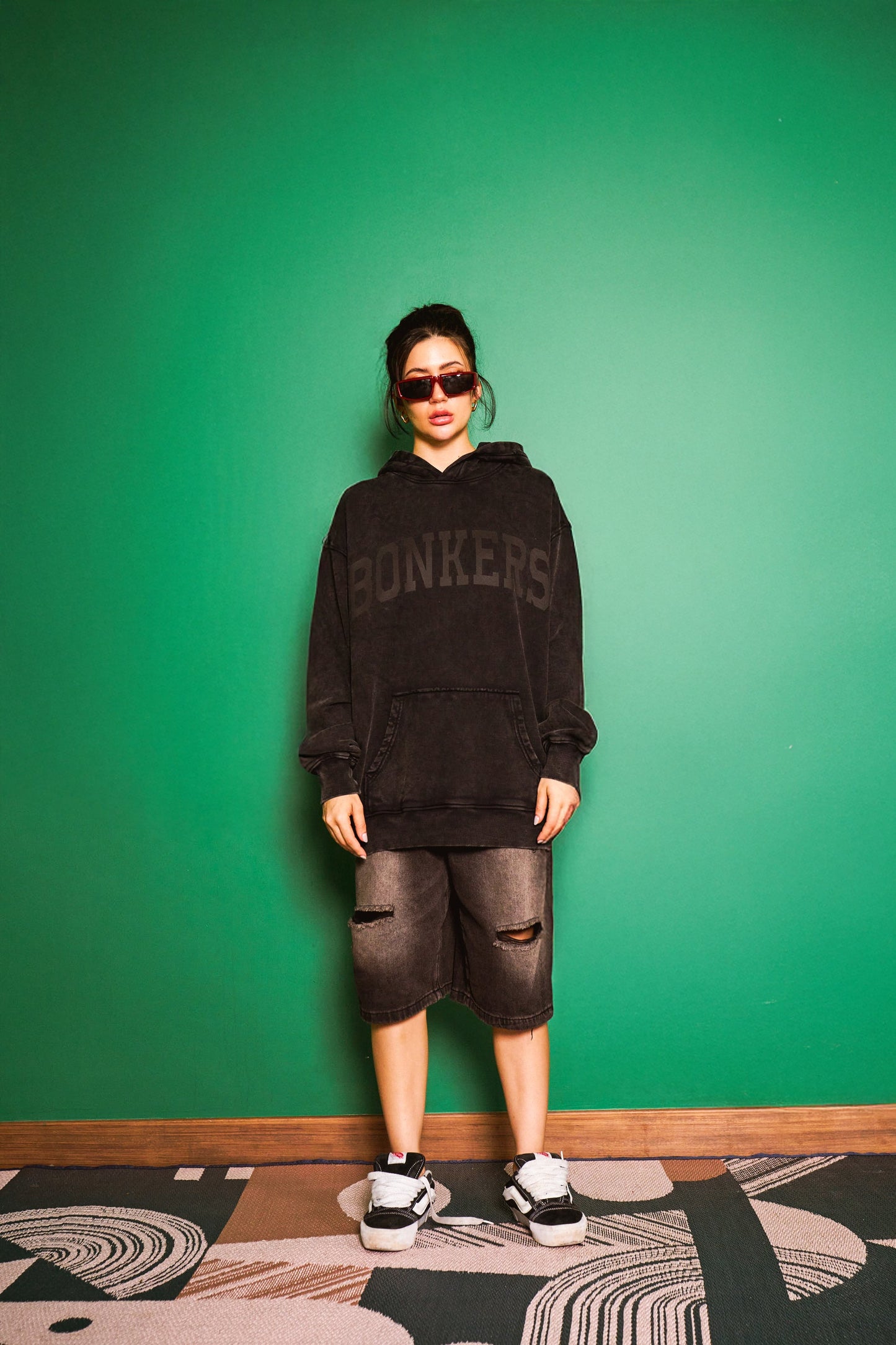 Black Faded Signature Soft Hoodie