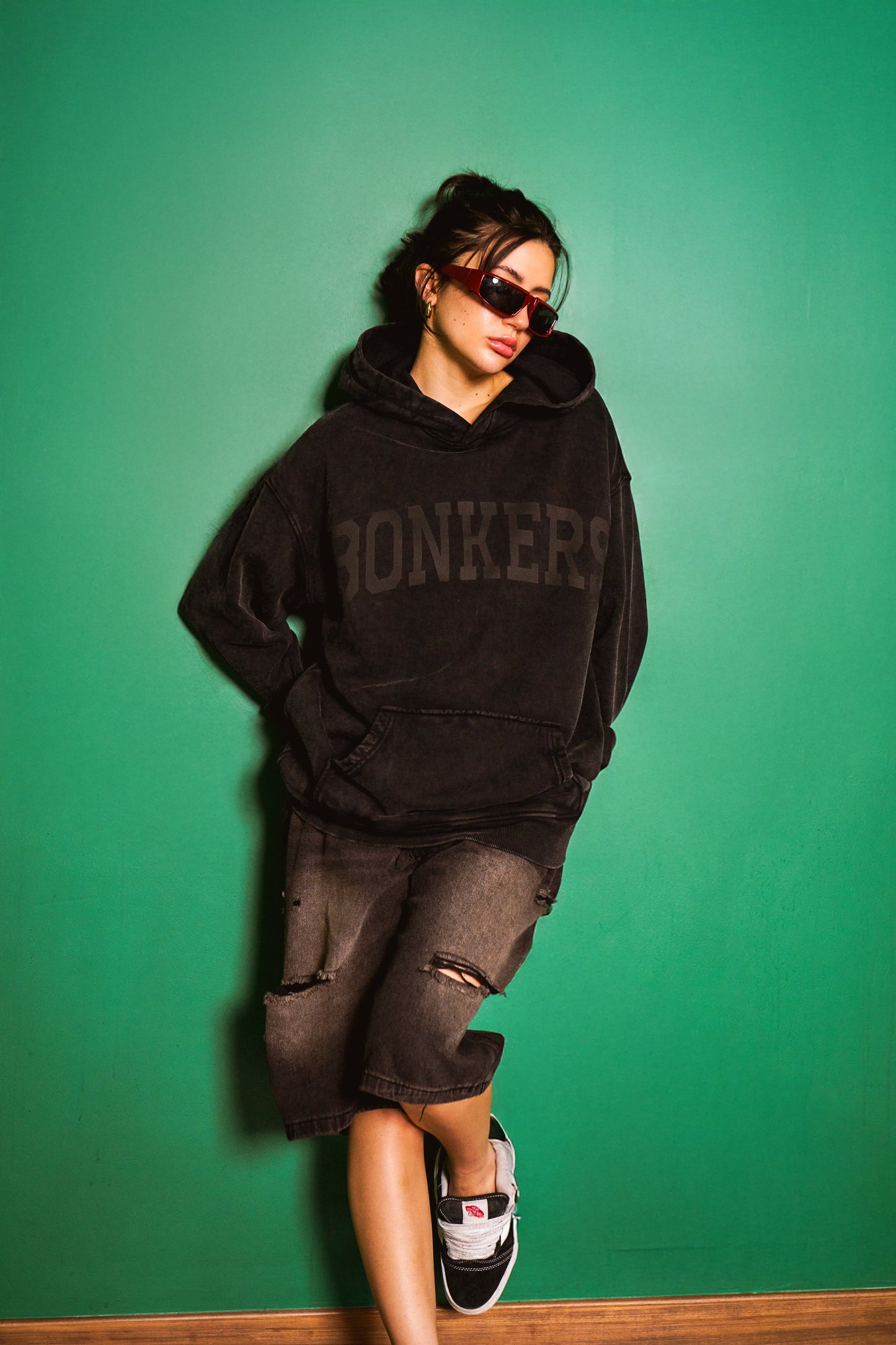 Black Faded Signature Soft Hoodie