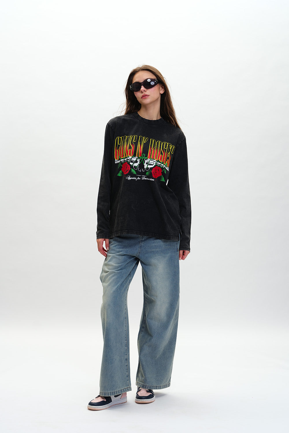 Black Guns N Roses Appetite For Destruction Full Sleeves T-shirt