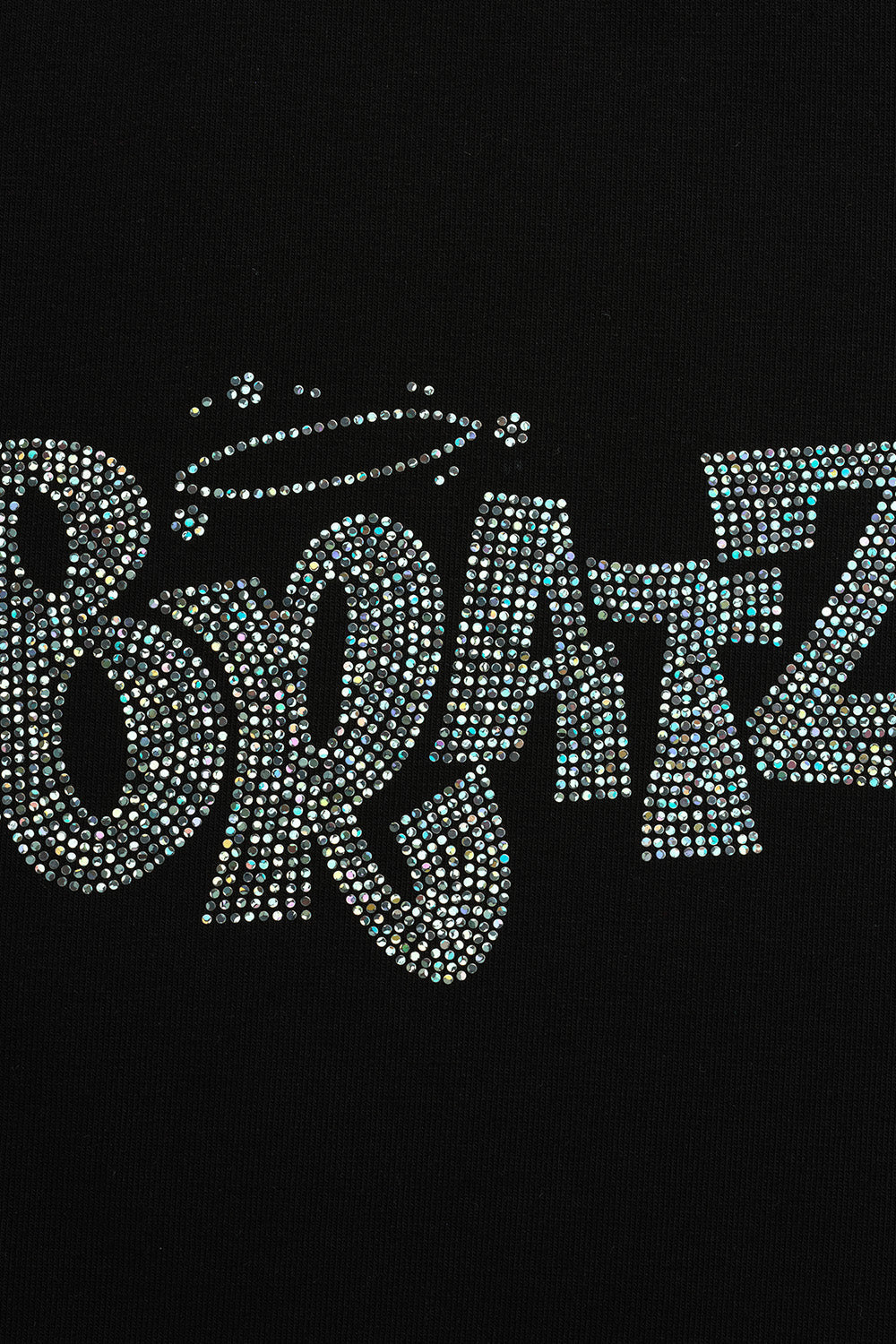 Bling Queen Rhinestone Crop Top