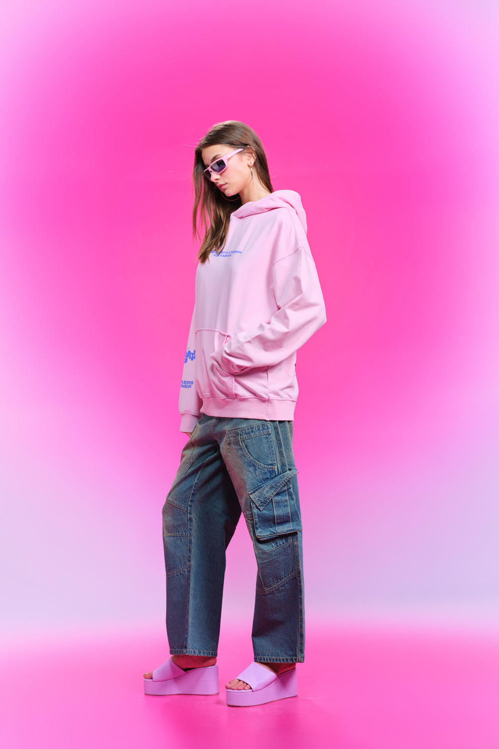 Girls Are Girls Pink Hoodie