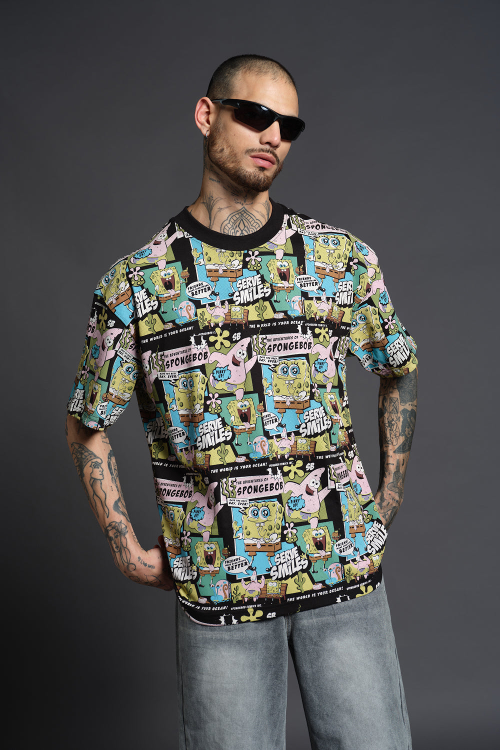 The Adventure Of SpongeBob Oversized T-shirt